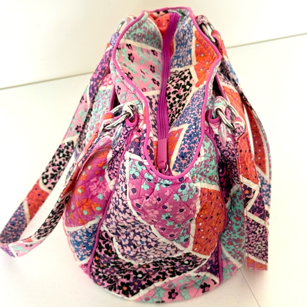 Vera Bradley Glenna Modern Medley Shoulder Bag Purse Satchel Quilted - Picture 5 of 7